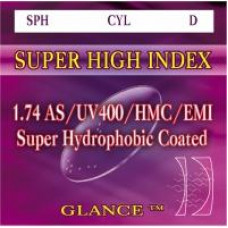 Линзы полимер Glance 1.74 AS SHC/HMC/EMI/UV400